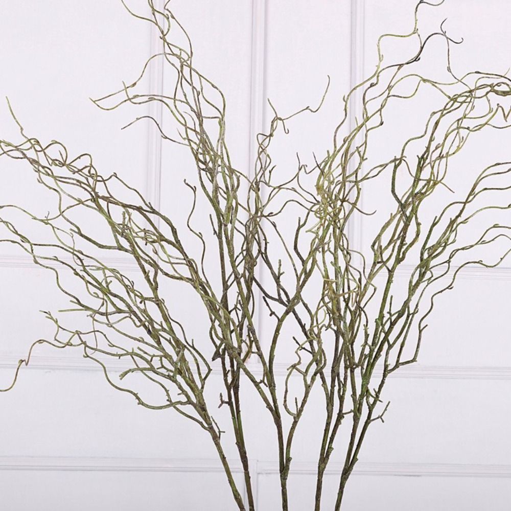 120cmの長さの人工柳の枝。リアルなデザインで、柔らかい質 - Branch Curly Willow のレビューと価格