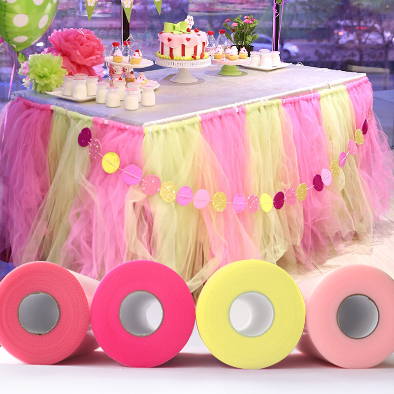 チュチュ-ピンクの純粋なオーガンザ生地,チュールの結婚式の装 - Ribbon Organza Roll のレビューと価格