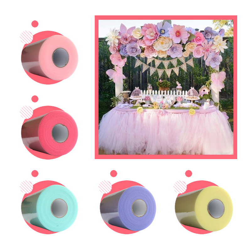 チュチュ-ピンクの純粋なオーガンザ生地,チュールの結婚式の装 - Ribbon Organza Roll のレビューと価格