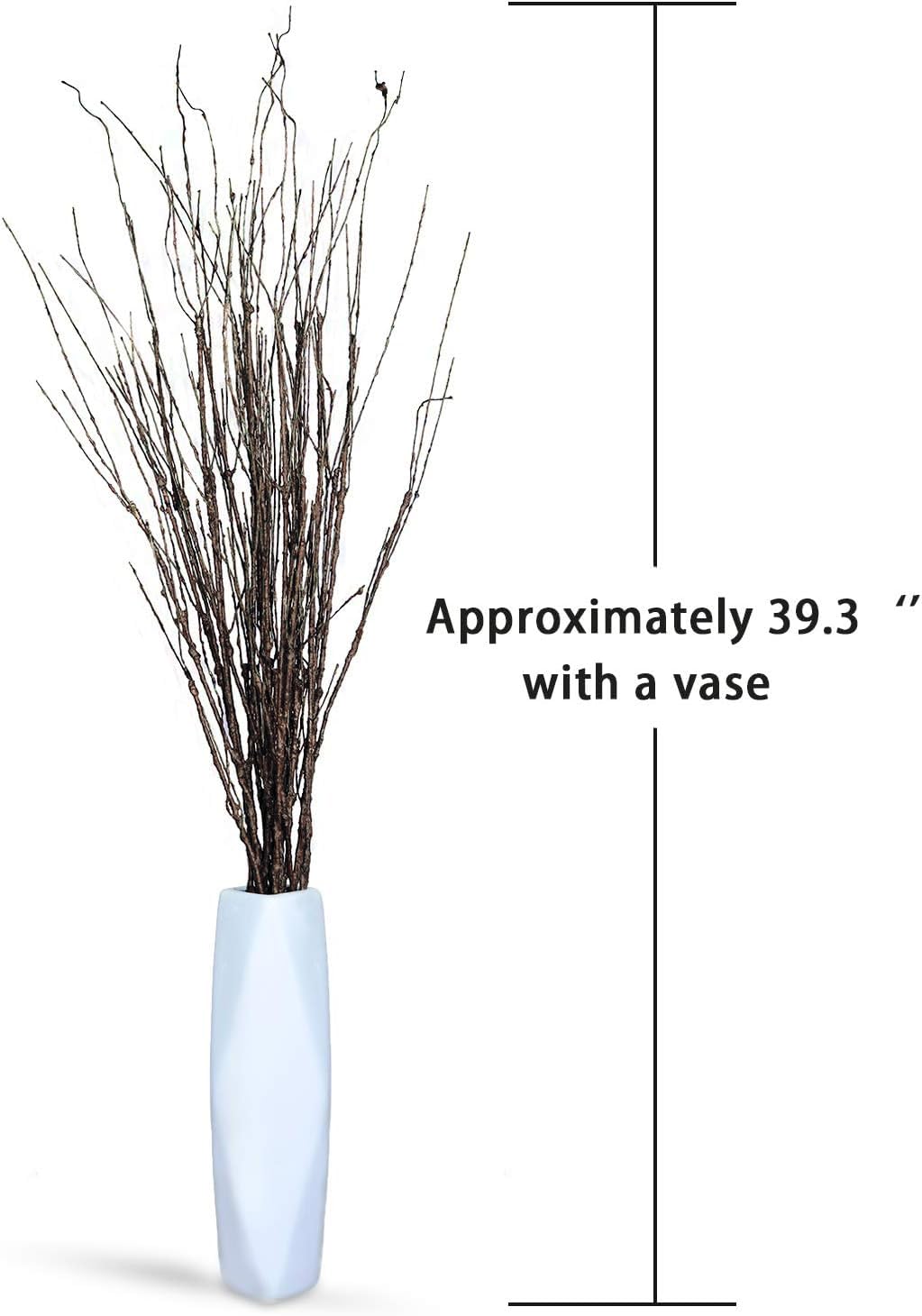 10本入り人工柳の枝、長さ30.7インチ、リアルな曲がり具合 - Branch Curly Willow のレビューと価格
