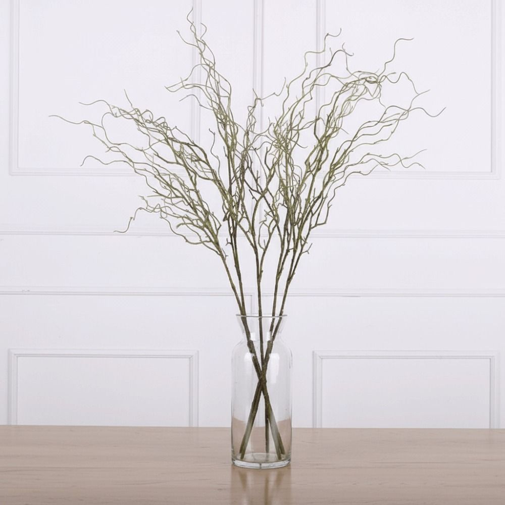 120cmの長さの人工柳の枝。リアルなデザインで、4本の枝が - Branch Curly Willow のレビューと価格