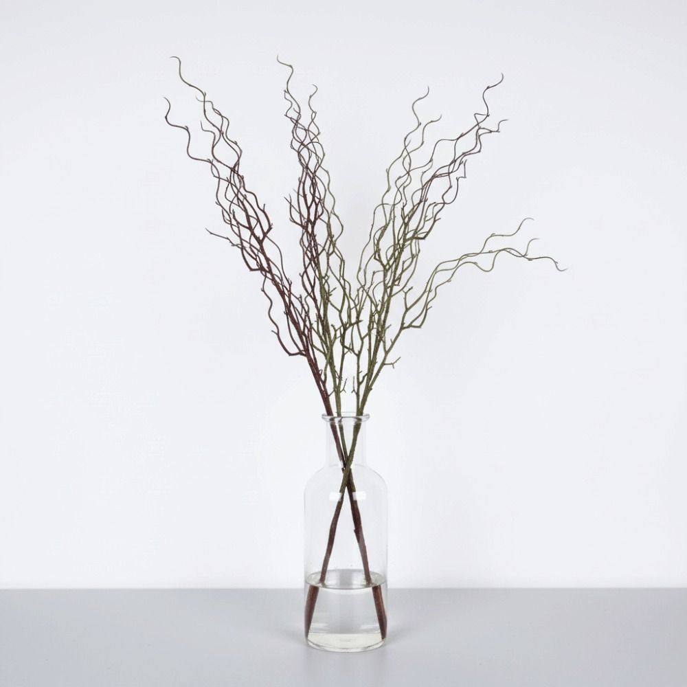 120cmの長さの人工柳の枝、4股の柔らかい質感のシミュレー - Branch Curly Willow のレビューと価格