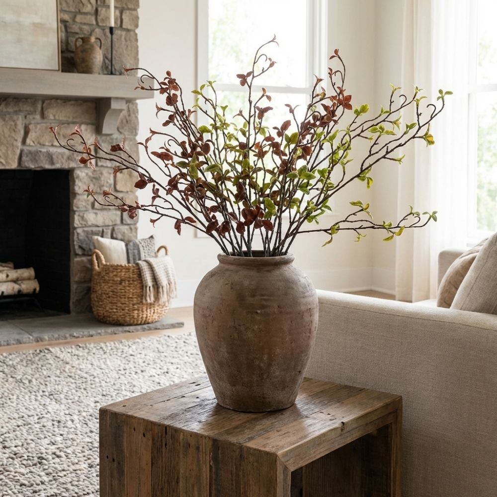 リアルタッチ人工柳の枯れ木、カールした枝、プラスチック製の模 - Branch Curly Willow のレビューと価格