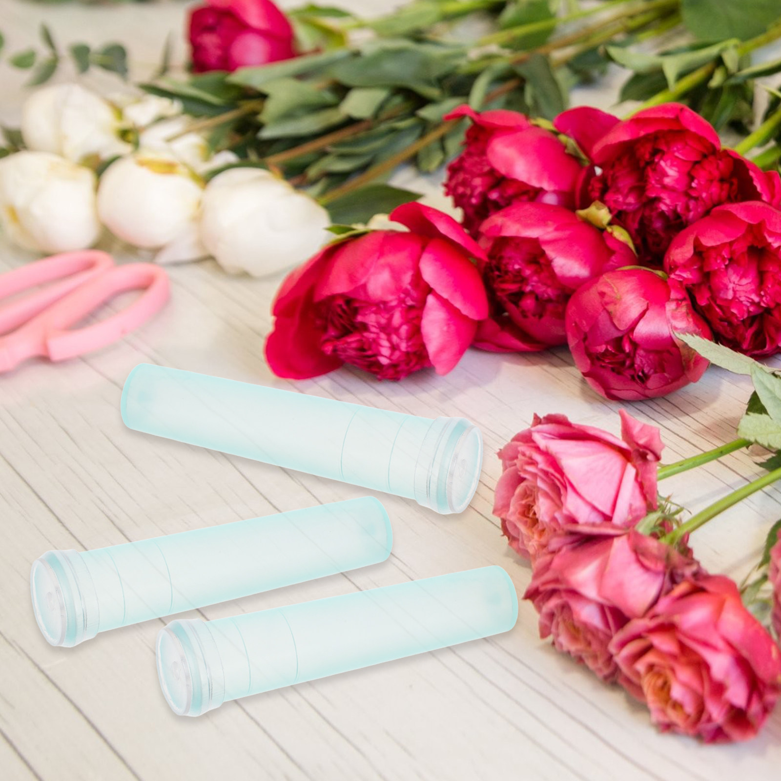 100 個の花保存チューブライトグリーンロングパイプ 7 セ - Longs Florist Supply のレビューと価格