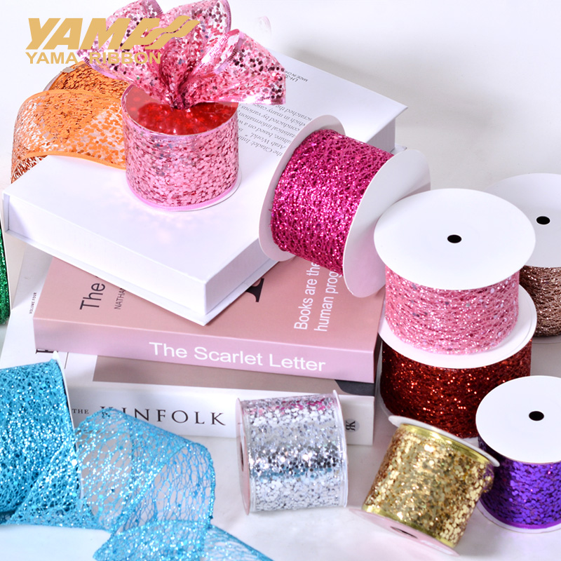 手作りのヤマスパンコールワイヤードエッジリボン、手作りギフト - Ribbon Organza Roll のレビューと価格