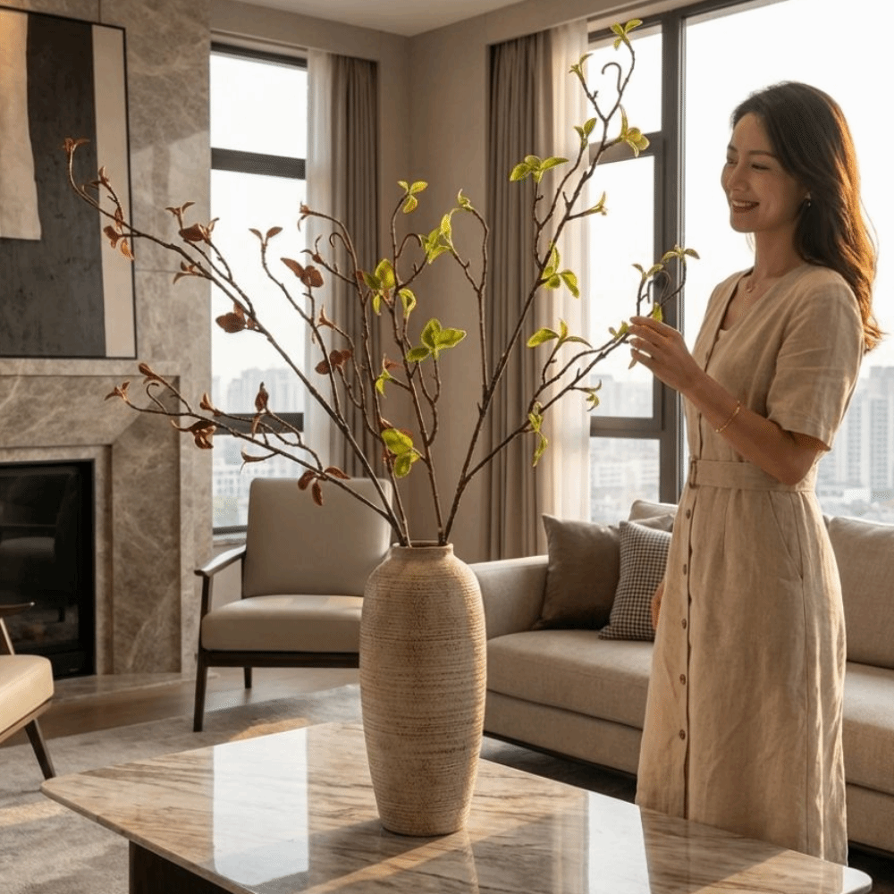 リアルタッチ人工柳の枯れ木花瓶用装飾材、カールした枝のシミュ - Branch Curly Willow のレビューと価格