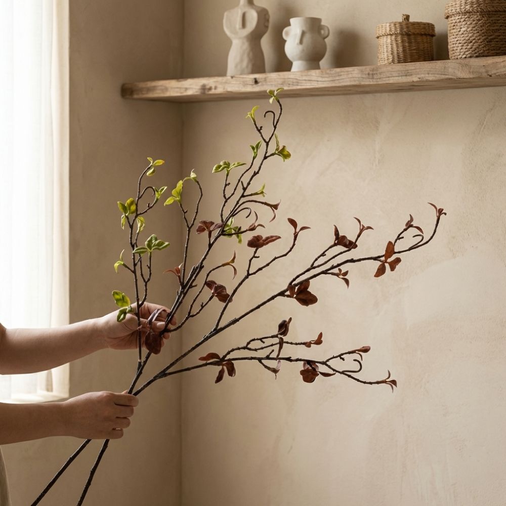 リアルタッチ人工柳の枯れ木花瓶用装飾材、カールした枝のシミュ - Branch Curly Willow のレビューと価格