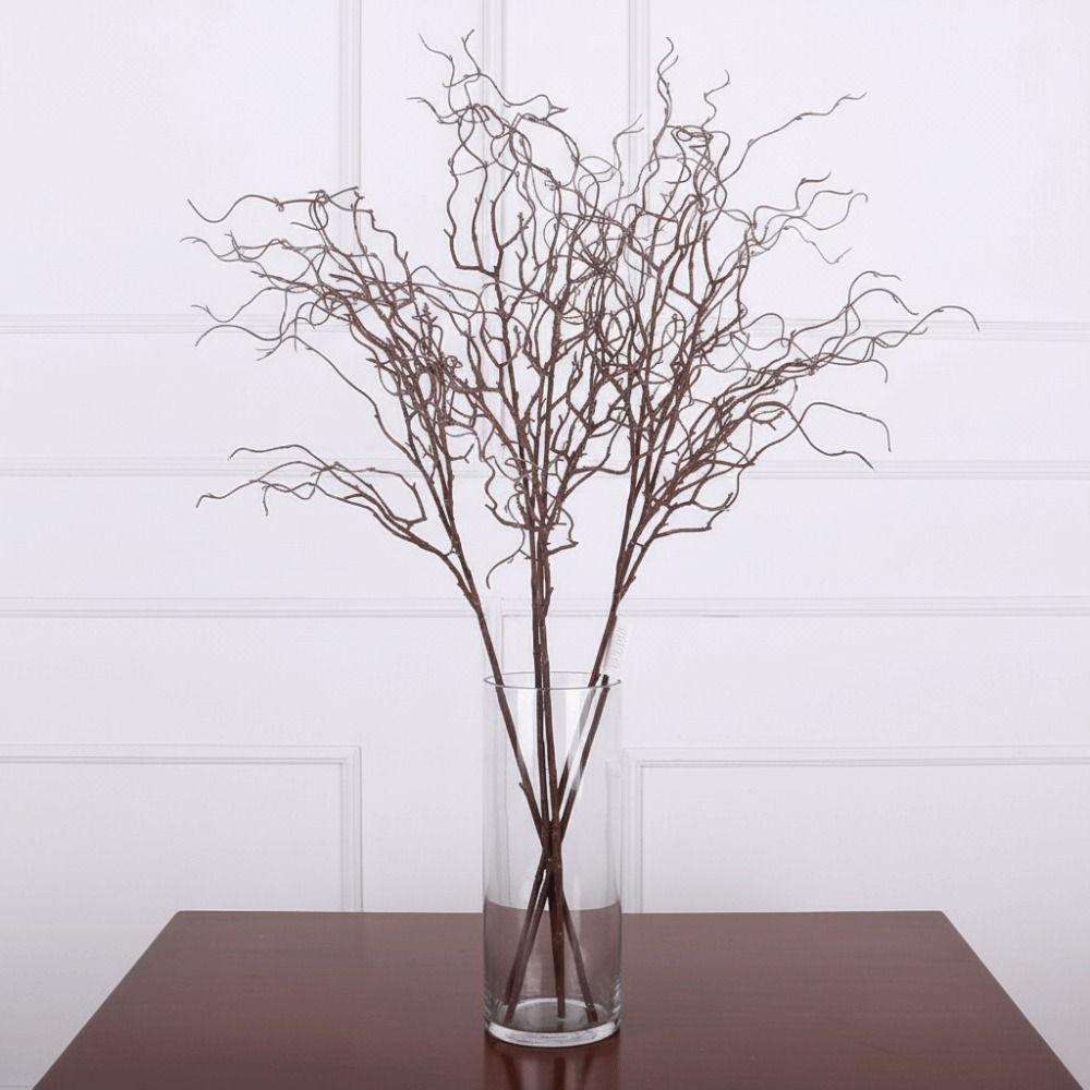 120cmの長さの人工柳の枝、4つの枝を持つリアルなデザイン - Branch Curly Willow のレビューと価格